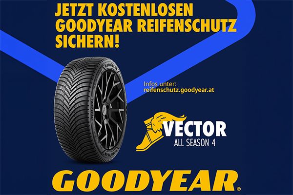 Jetzt kostenlos Goodyear Reifenschutz sichern!